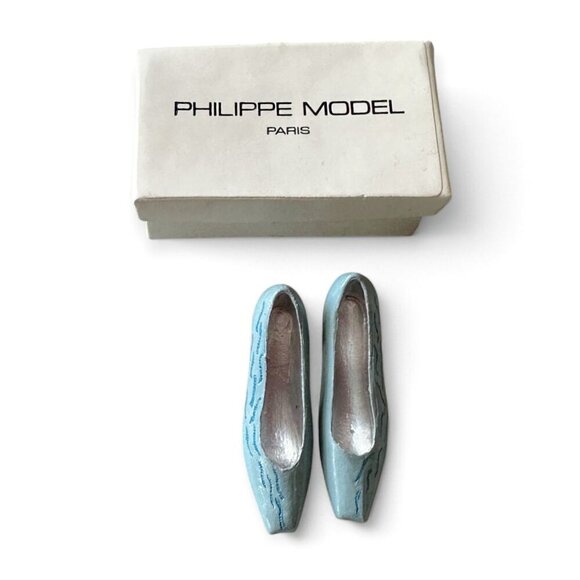 Vintage A pair of Miniature Metal Pumps, Philippe Model, from 80s,‎ very rare - Picture 2 of 9